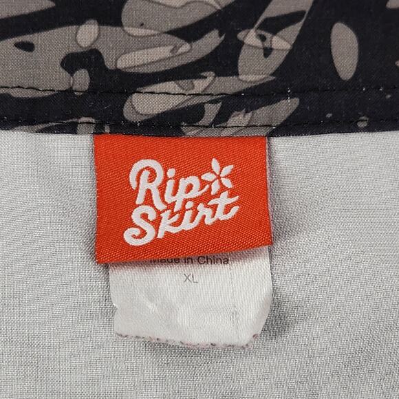 RipSkirt Hawaii Women's Wrap Skirt Size XL Grey Tropical Outdoor Swim Coverup - Picture 5 of 8